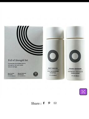 Nutrafol Full of Strength Set - Root Purifier Shampoo ,Strand Defender Condition